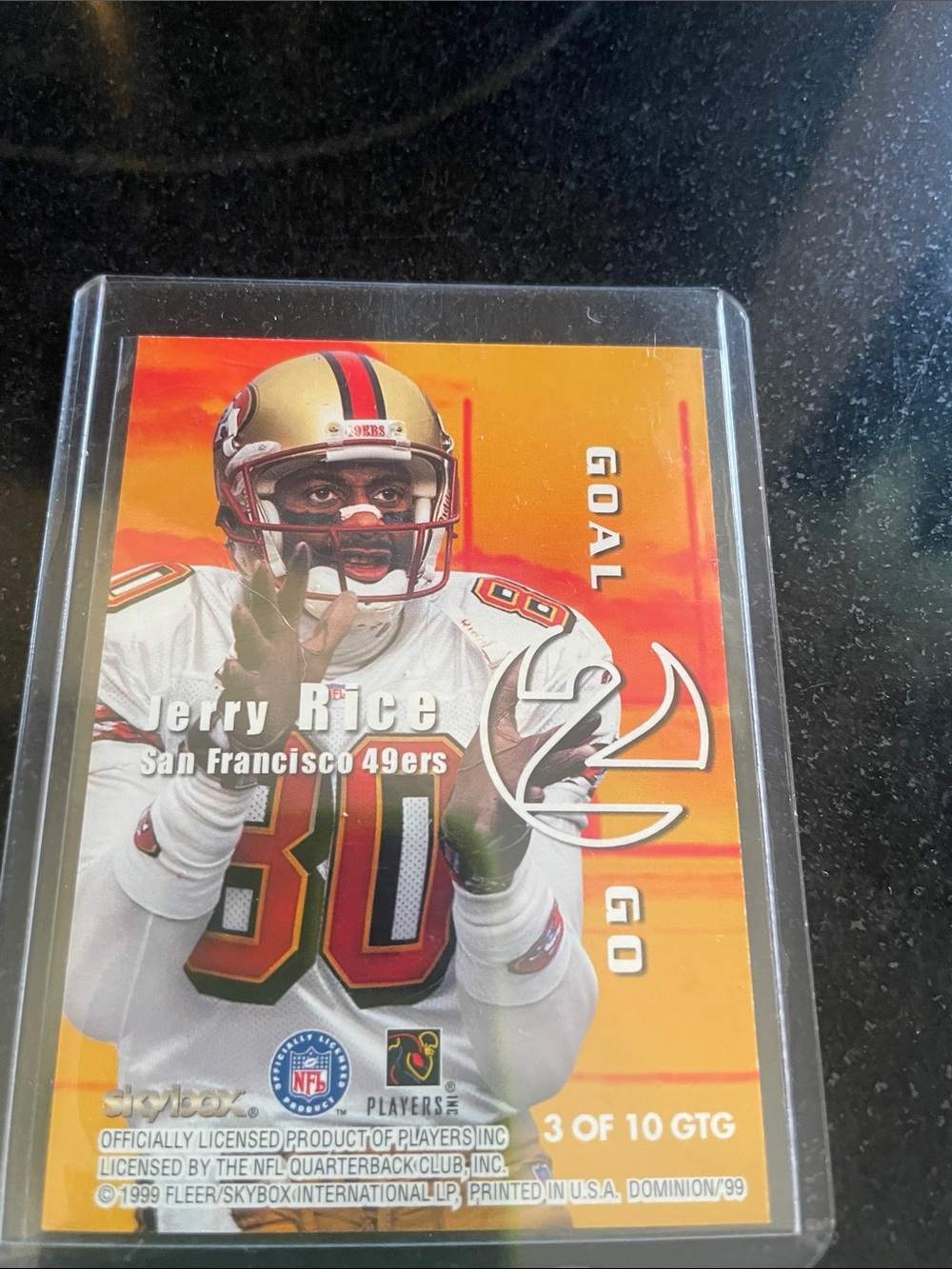 Jerry Rice San Francisco 49ers Collectible Card - Orange